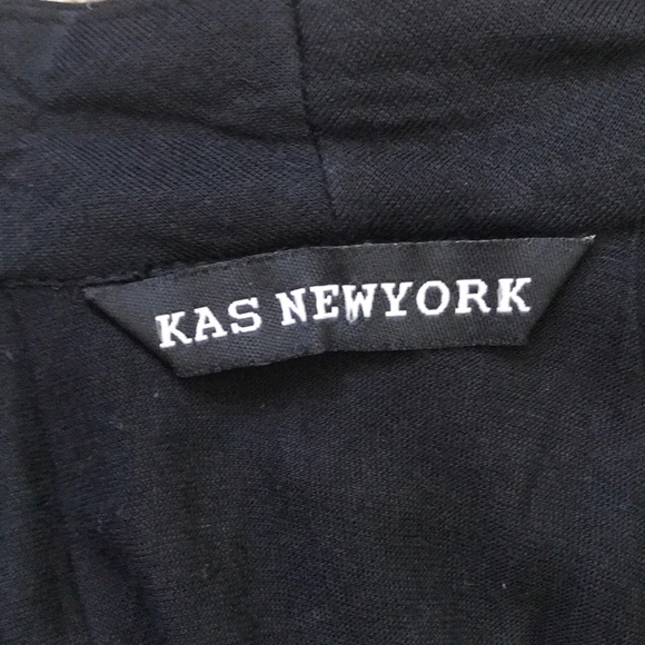 NWOT⭐️ Kas New York Short Sleeve Black Loose Top - Picture 3 of 4